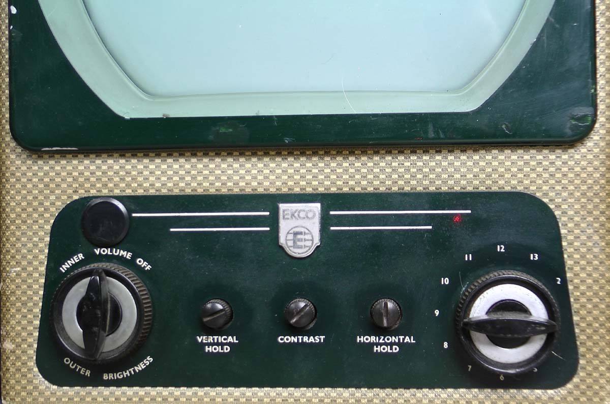 Ekco TX275 portable tube television 50's vintage black and white